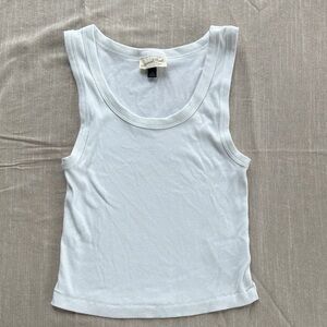 Universal Thread White Ribbed Tank Top